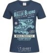 Women's T-shirt Roller Blading navy-blue фото