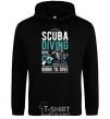 Men`s hoodie Scuba Diving black фото