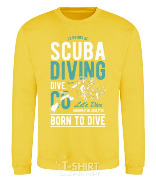 Sweatshirt Scuba Diving yellow фото