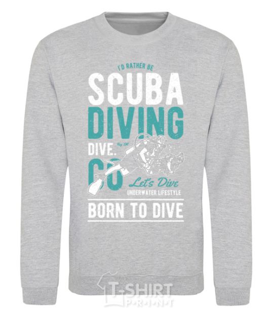 Sweatshirt Scuba Diving sport-grey фото