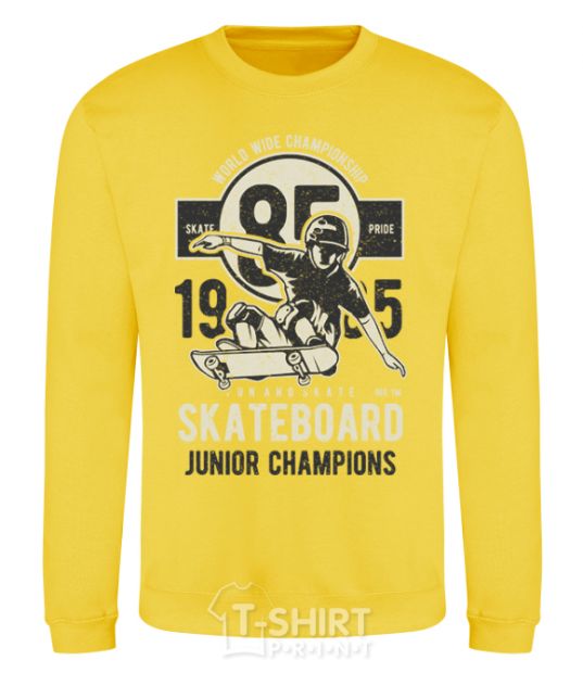 Свитшот Skateboard Junior Champions Солнечно желтый фото