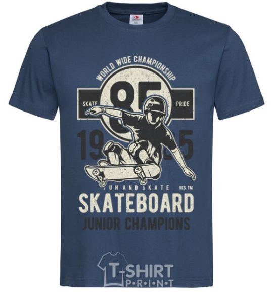 Мужская футболка Skateboard Junior Champions Темно-синий фото