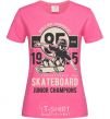 Женская футболка Skateboard Junior Champions Ярко-розовый фото