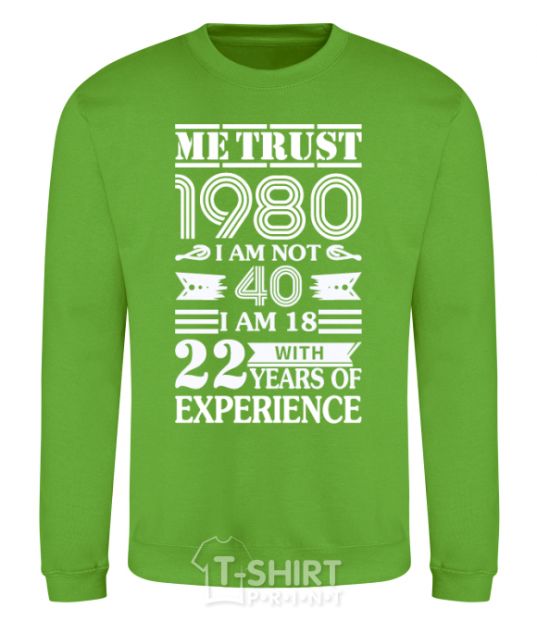 Sweatshirt Me trust 40 orchid-green фото