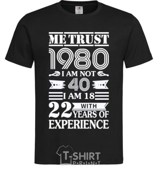 Мужская футболка Me trust 40 Черный фото