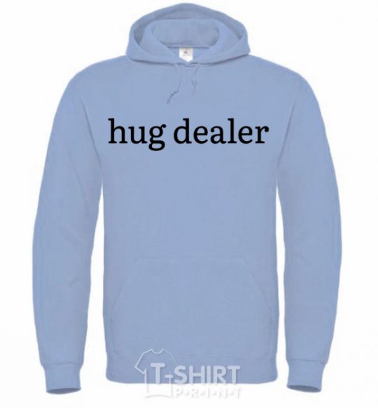 Мужская толстовка (худи) Hug dealer Голубой фото