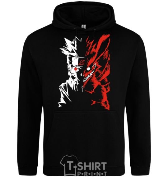 Men`s hoodie Naruto white red black фото