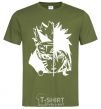 Men's T-Shirt Naruto white millennial-khaki фото