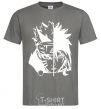 Men's T-Shirt Naruto white dark-grey фото