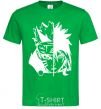 Men's T-Shirt Naruto white kelly-green фото