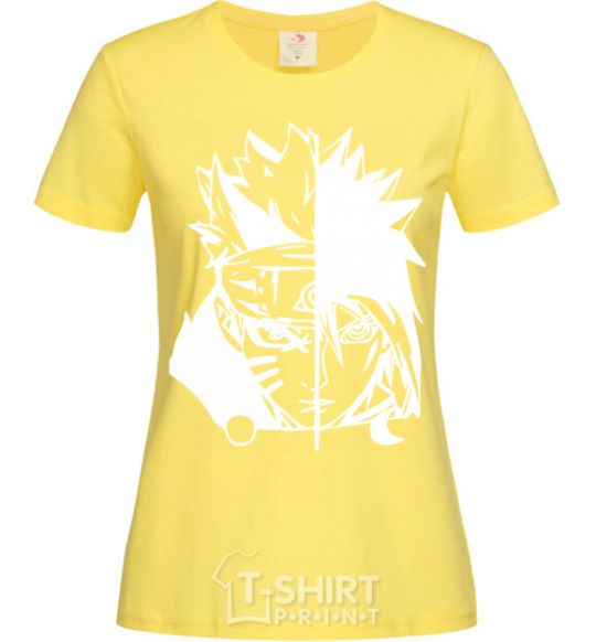 Women's T-shirt Naruto white cornsilk фото