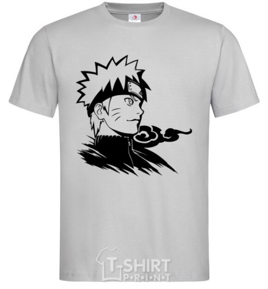 Men's T-Shirt Naruto grey фото