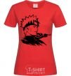 Women's T-shirt Naruto red фото