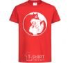 Kids T-shirt Sailor Moon and her kitty red фото