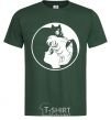 Men's T-Shirt Sailor Moon and her kitty bottle-green фото