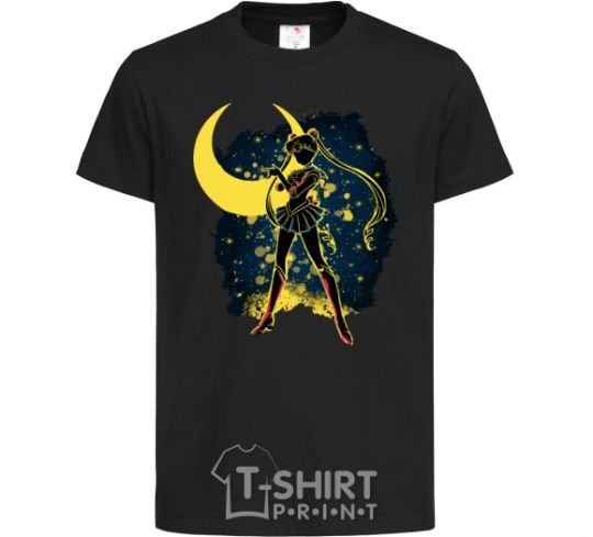 Kids T-shirt Sailor Moon splash black фото