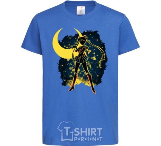 Kids T-shirt Sailor Moon splash royal-blue фото