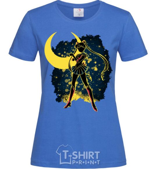 Women's T-shirt Sailor Moon splash royal-blue фото