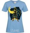 Women's T-shirt Sailor Moon splash sky-blue фото