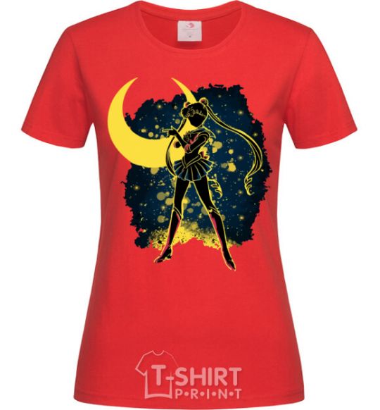 Women's T-shirt Sailor Moon splash red фото