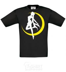 Kids T-shirt Moon Sailor black фото