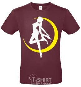 Men's T-Shirt Moon Sailor burgundy фото