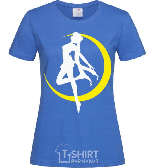 Women's T-shirt Moon Sailor royal-blue фото