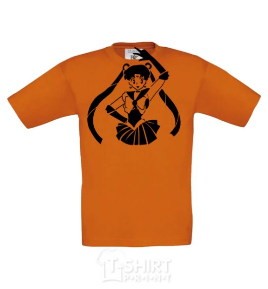 Kids T-shirt Sailor Moon black cornsilk фото