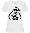 Women's T-shirt Sailor Moon black White фото