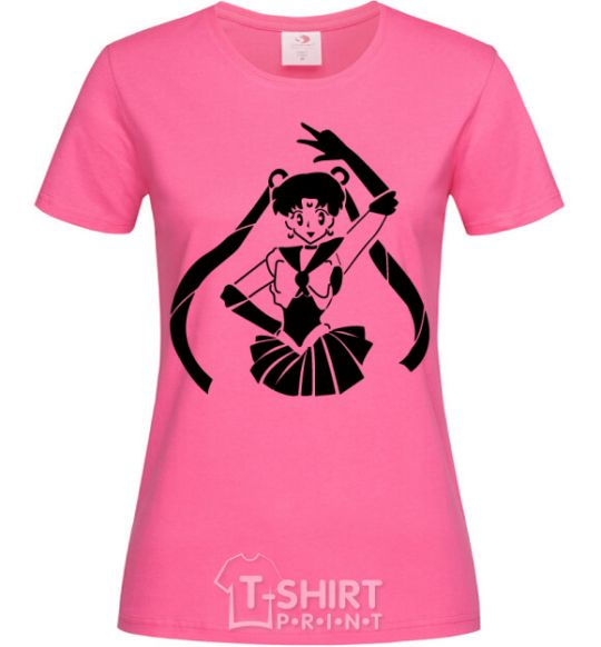 Women's T-shirt Sailor Moon black heliconia фото