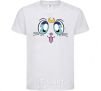 Kids T-shirt Cat Moon White фото