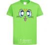 Kids T-shirt Cat Moon orchid-green фото