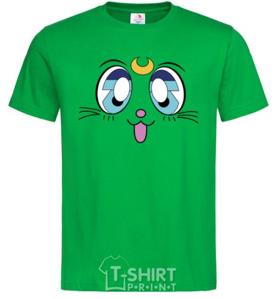 Men's T-Shirt Cat Moon kelly-green фото