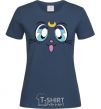 Женская футболка Cat Moon Темно-синий фото