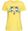 Women's T-shirt Cat Moon cornsilk фото