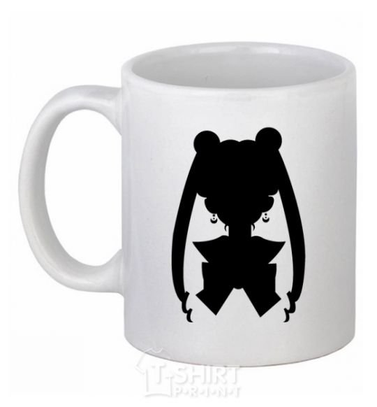 Ceramic mug Sailor Moon shadow White фото