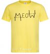 Men's T-Shirt Meow cornsilk фото