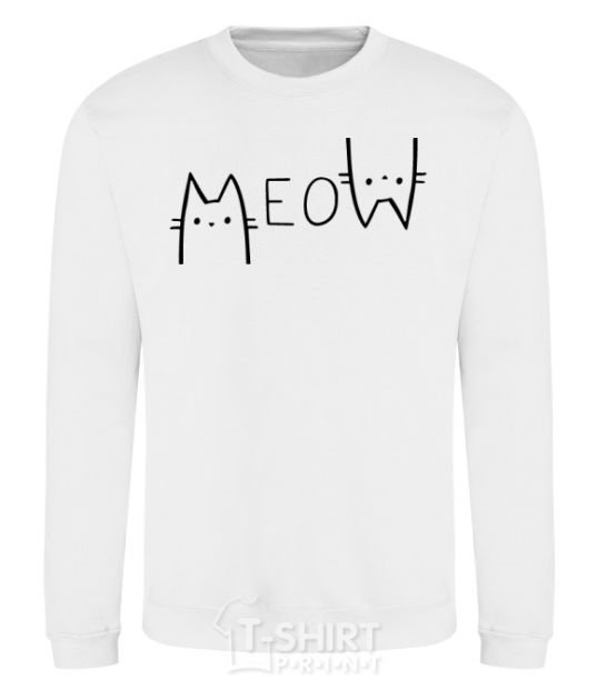 Sweatshirt Meow White фото