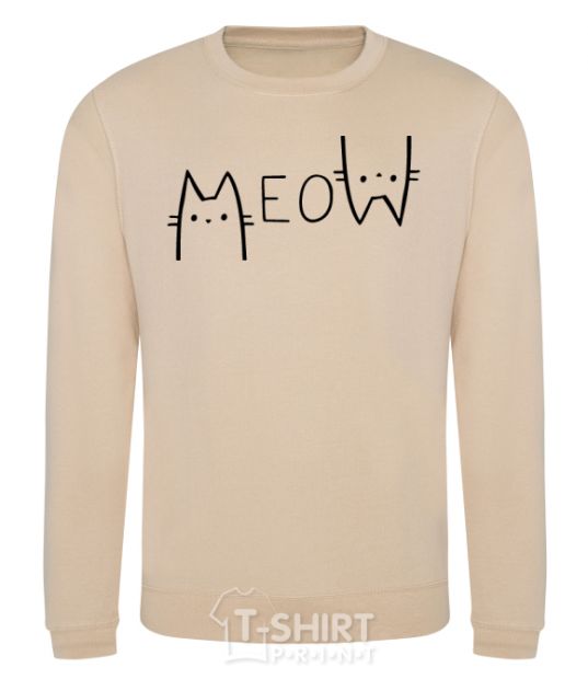 Sweatshirt Meow sand фото