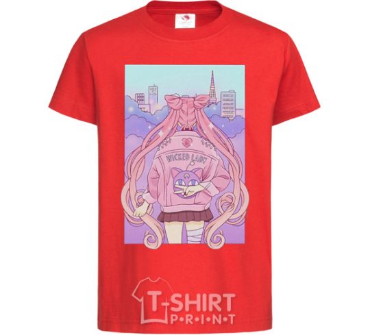 Kids T-shirt Wicked lady red фото