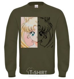 Sweatshirt Sailor Moon halves sand фото