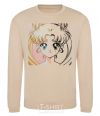 Sweatshirt Sailor Moon halves sand фото