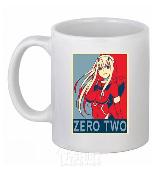 Ceramic mug Zero two White фото