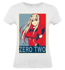 Women's T-shirt Zero two White фото