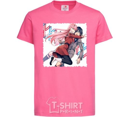 Kids T-shirt Darling in the franxx heliconia фото