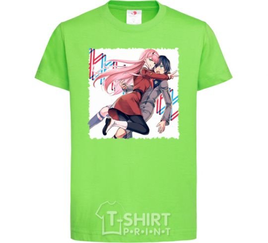 Kids T-shirt Darling in the franxx orchid-green фото
