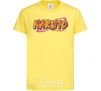 Kids T-shirt Naruto logo cornsilk фото