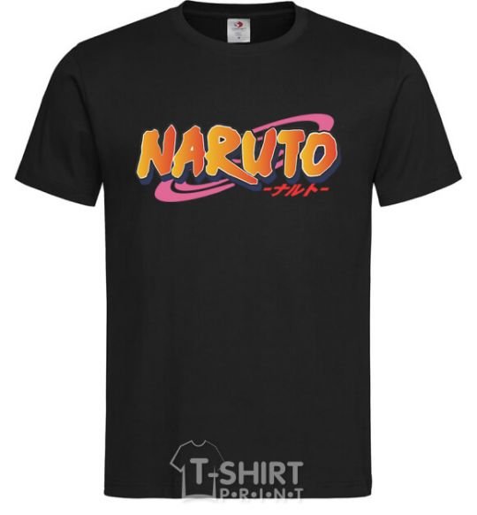 Мужская футболка Naruto logo Черный фото