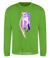 Sweatshirt Sailor moon with the cat orchid-green фото