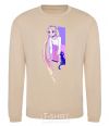 Sweatshirt Sailor moon with the cat sand фото